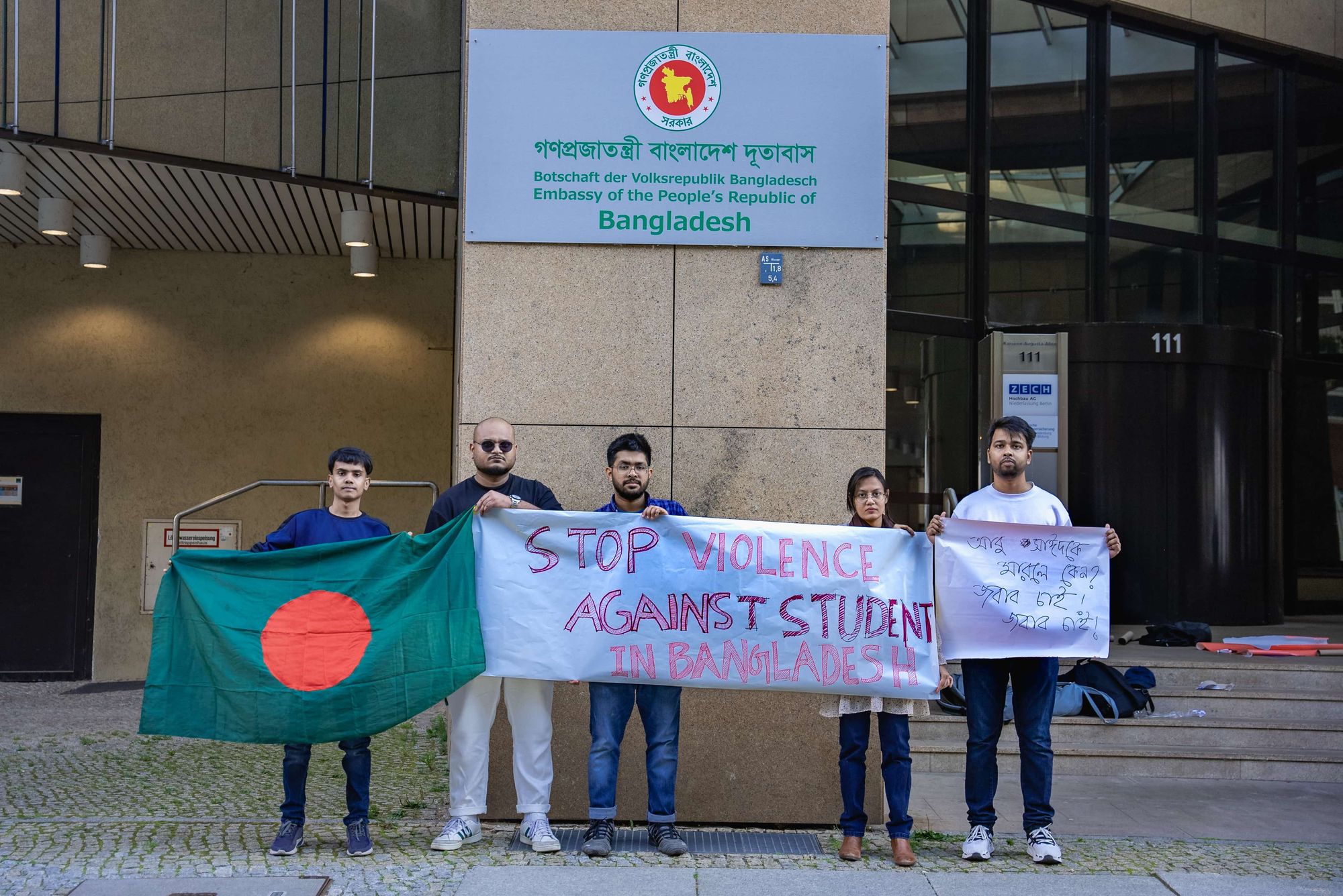 Why Did You Guys Kill Abu Sayeed? Seeking Answers In Front of Bangladesh Embassy, Berlin